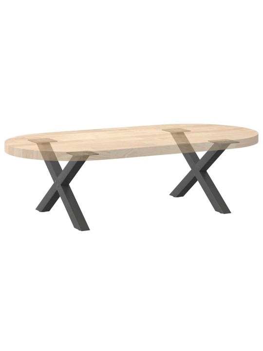 Sohvapöydän jalat x-muotoiset 2 kpl antrasiitti 50x(30-31) cm teräs