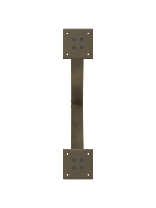 Sohvapöydän jalat x-muotoiset 2 kpl luonnonvärinen teräs 50x(30-31) cm teräs