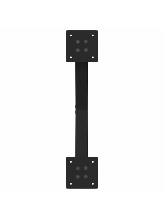 Sohvapöydän jalat x-muotoiset 2 kpl musta 60x(30-31) cm teräs
