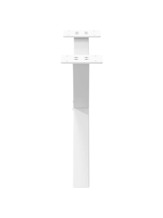 Sohvapöydän jalat x-muotoiset 2 kpl valkoinen 60x(30-31) cm teräs