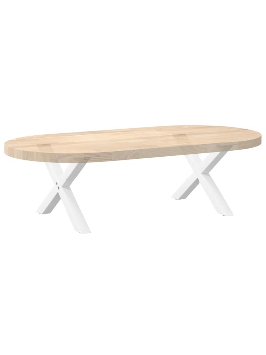Sohvapöydän jalat x-muotoiset 2 kpl valkoinen 60x(30-31) cm teräs