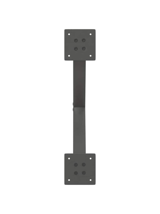 Sohvapöydän jalat x-muotoiset 2 kpl antrasiitti 60x(30-31) cm teräs