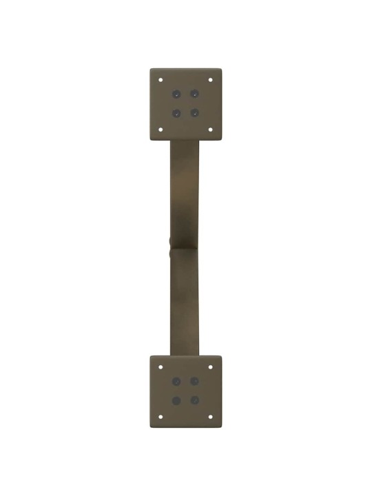 Sohvapöydän jalat x-muotoiset 2 kpl luonnonvärinen teräs 60x(30-31) cm teräs