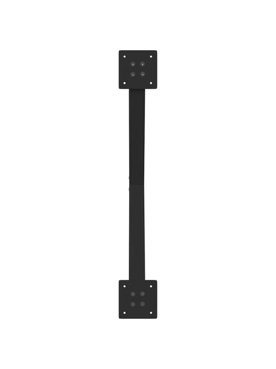 Sohvapöydän jalat x-muotoiset 2 kpl musta 70x(30-31) cm teräs