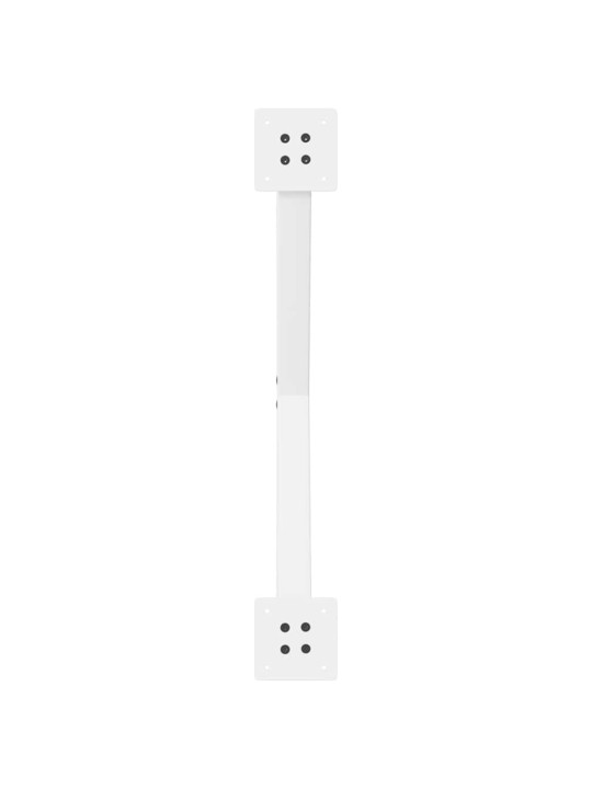 Sohvapöydän jalat x-muotoiset 2 kpl valkoinen 70x(30-31) cm teräs