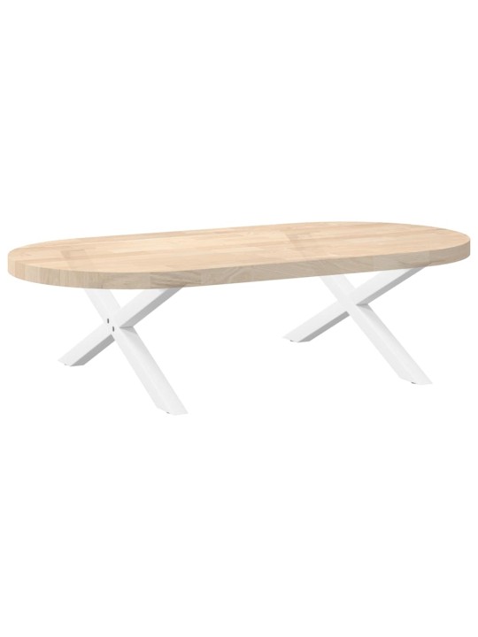 Sohvapöydän jalat x-muotoiset 2 kpl valkoinen 70x(30-31) cm teräs