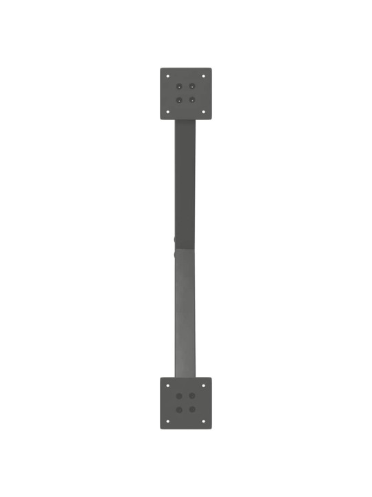 Sohvapöydän jalat x-muotoiset 2 kpl antrasiitti 70x(30-31) cm teräs