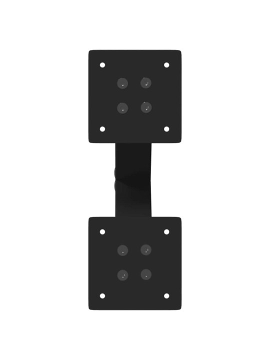 Sohvapöydän jalat x-muotoiset 2 kpl musta 28x(42-43) cm teräs