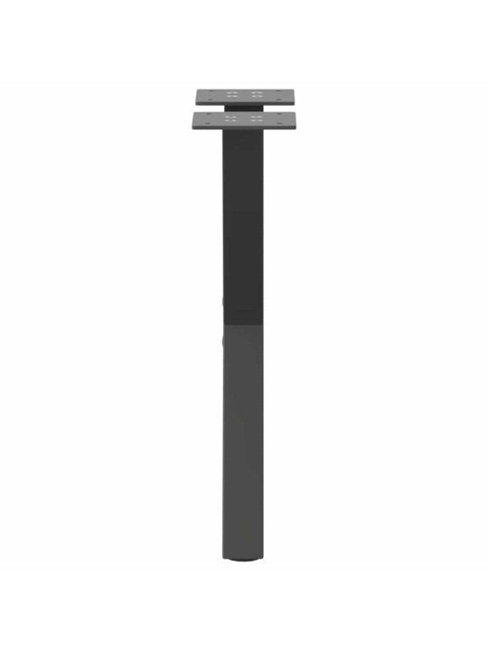 Sohvapöydän jalat x-muotoiset 2 kpl antrasiitti 28x(42-43) cm teräs