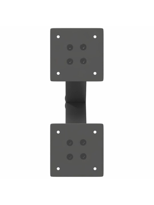 Sohvapöydän jalat x-muotoiset 2 kpl antrasiitti 28x(42-43) cm teräs
