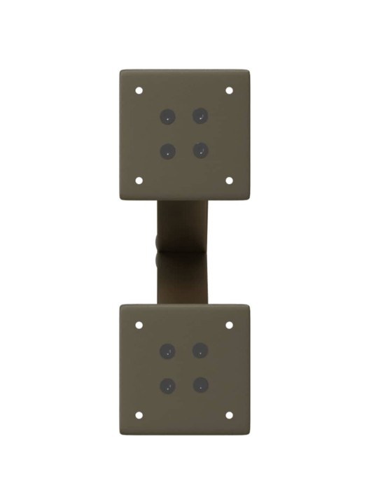 Sohvapöydän jalat x-muotoiset 2 kpl luonnonvärinen teräs 28x(42-43) cm teräs