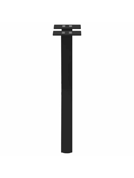 Sohvapöydän jalat x-muotoiset 2 kpl musta 38x(42-43) cm teräs