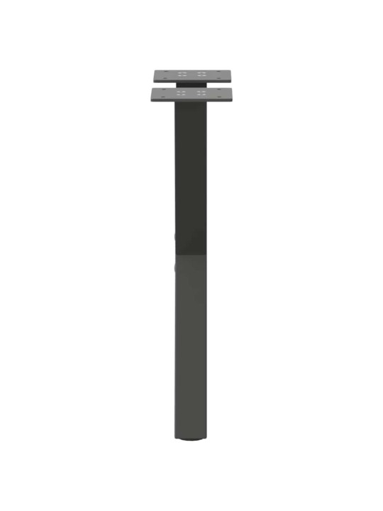 Sohvapöydän jalat x-muotoiset 2 kpl antrasiitti 38x(42-43) cm teräs