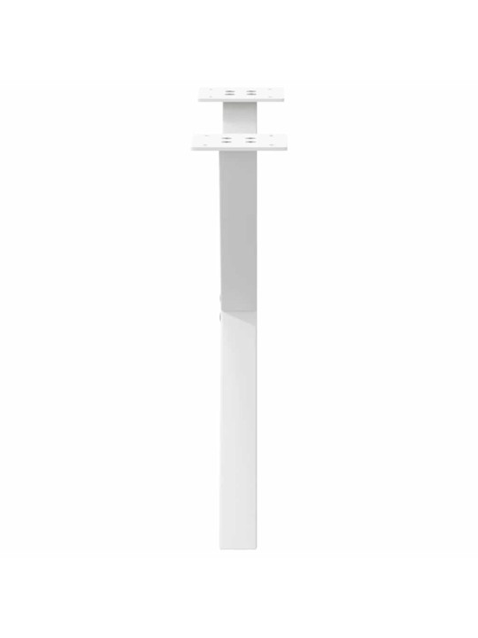 Sohvapöydän jalat x-muotoiset 2 kpl valkoinen 50x(42-43) cm teräs