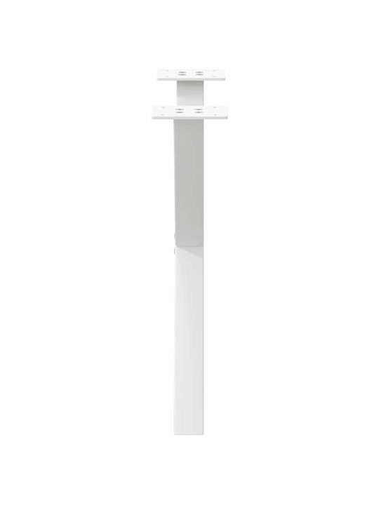 Sohvapöydän jalat x-muotoiset 2 kpl valkoinen 60x(42-43) cm teräs