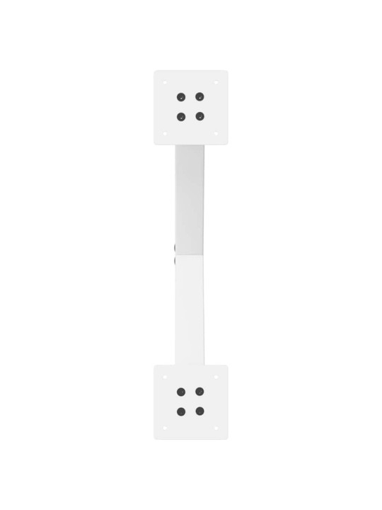 Sohvapöydän jalat x-muotoiset 2 kpl valkoinen 60x(42-43) cm teräs