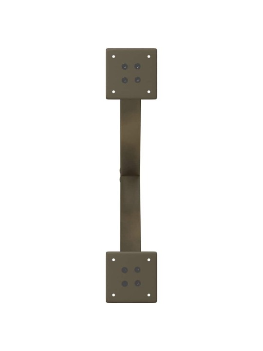 Sohvapöydän jalat x-muotoiset 2 kpl luonnonvärinen teräs 60x(42-43) cm teräs