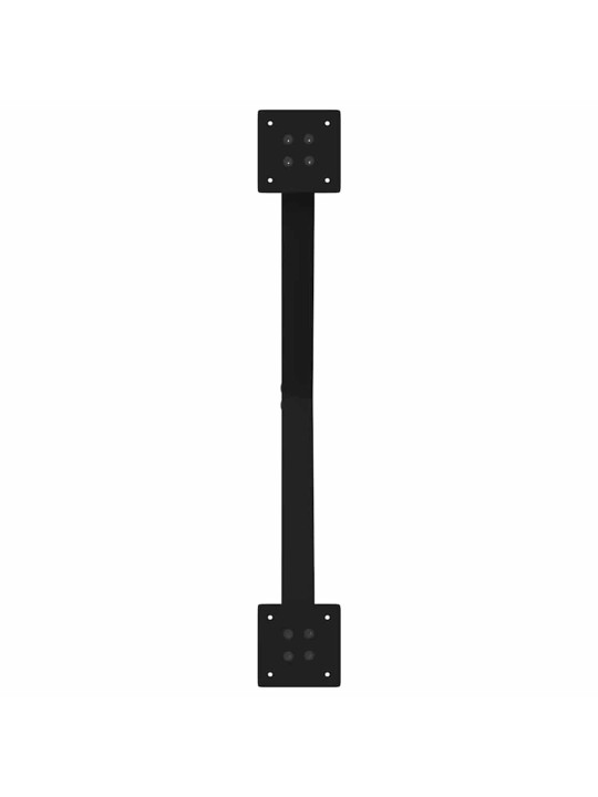Sohvapöydän jalat x-muotoiset 2 kpl musta 70x(42-43) cm teräs
