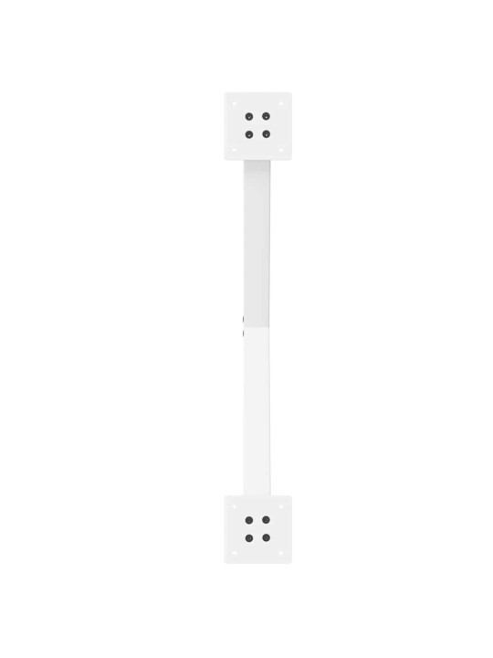 Sohvapöydän jalat x-muotoiset 2 kpl valkoinen 70x(42-43) cm teräs