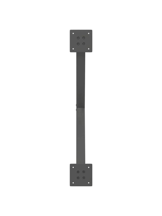 Sohvapöydän jalat x-muotoiset 2 kpl antrasiitti 70x(42-43) cm teräs