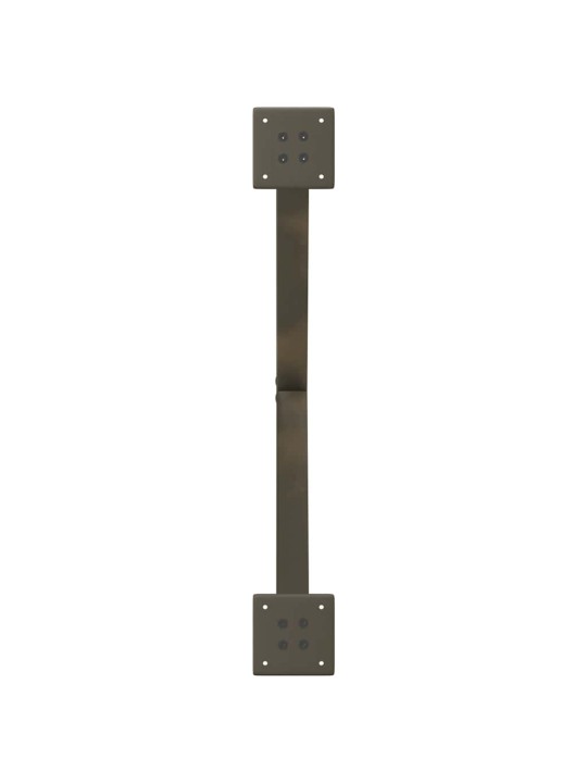 Sohvapöydän jalat x-muotoiset 2 kpl luonnonvärinen teräs 70x(42-43) cm teräs
