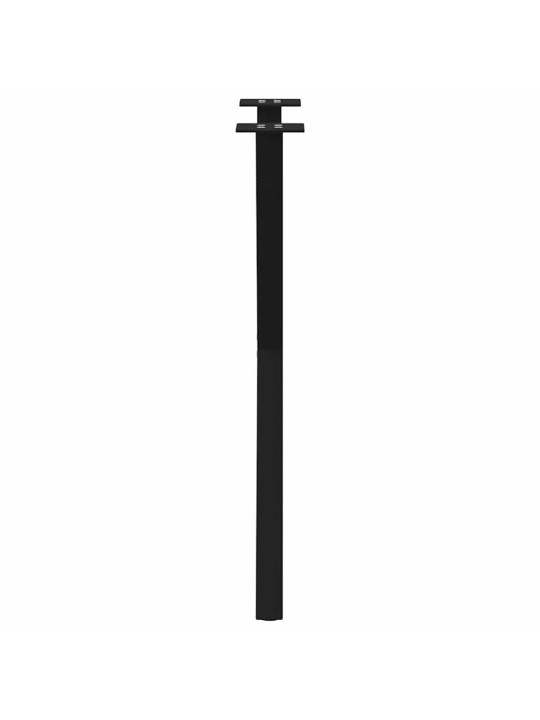 Ruokapöydän jalat x-muotoiset 2 kpl musta 50x(72-73) cm teräs