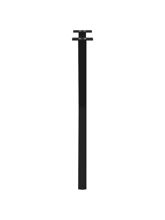 Ruokapöydän jalat x-muotoiset 2 kpl musta 60x(72-73) cm teräs