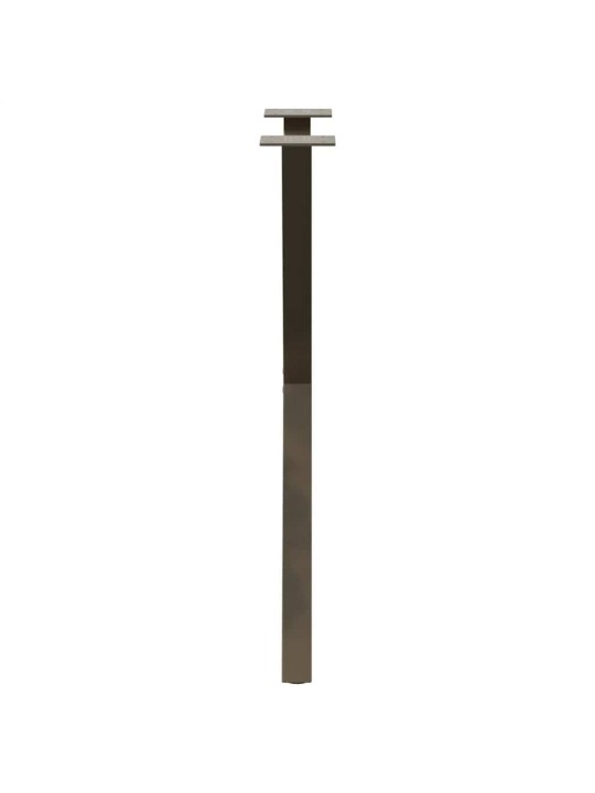 Ruokapöydän jalat x-muotoiset 2 kpl luonnonvärinen teräs 60x(72-73) cm teräs