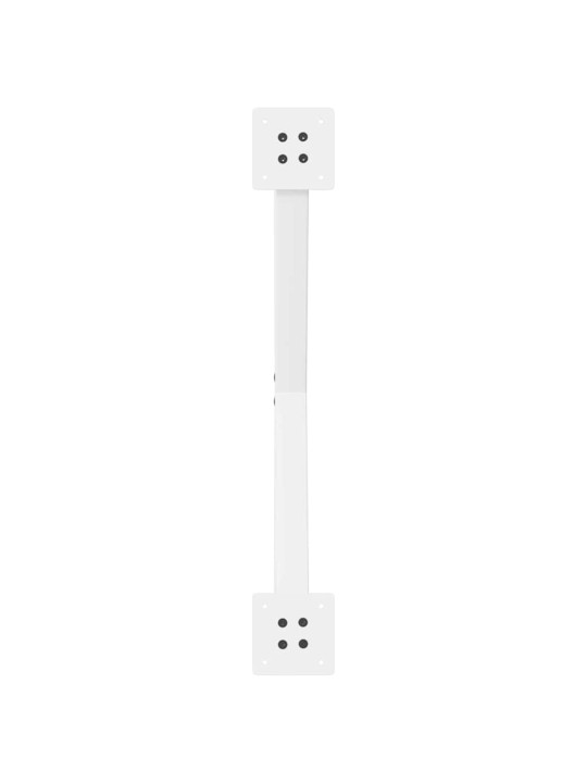 Ruokapöydän jalat x-muotoiset 2 kpl valkoinen 70x(72-73) cm teräs