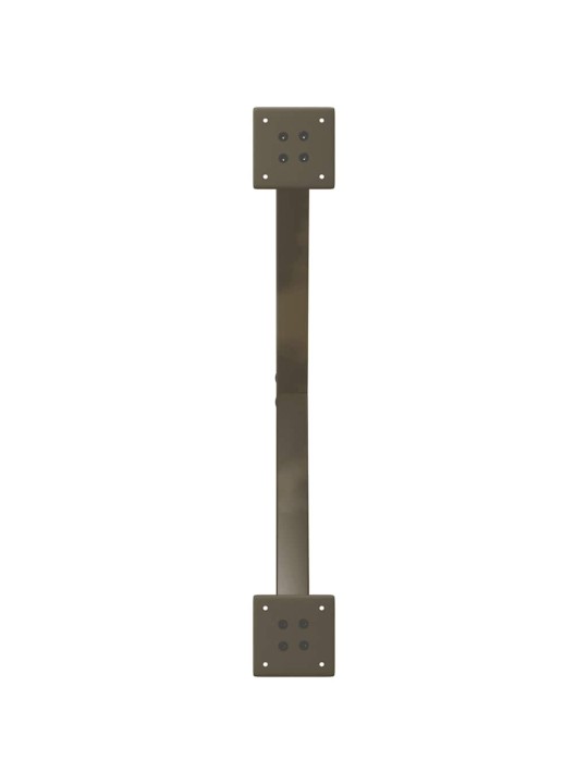 Ruokapöydän jalat x-muotoiset 2 kpl luonnonvärinen teräs 70x(72-73) cm teräs