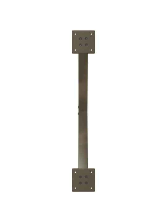 Ruokapöydän jalat x-muotoiset 2 kpl luonnonvärinen teräs 80x(72-73) cm teräs