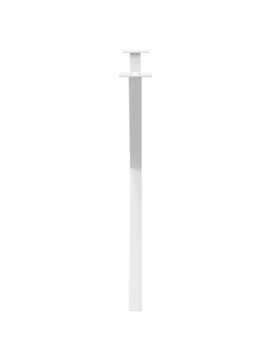 Ruokapöydän jalat x-muotoiset 2 kpl valkoinen 90x(72-73) cm teräs