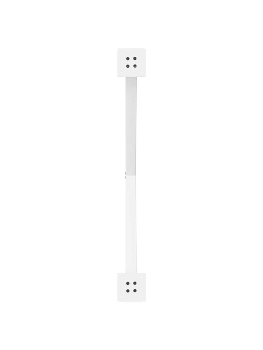 Ruokapöydän jalat x-muotoiset 2 kpl valkoinen 90x(72-73) cm teräs
