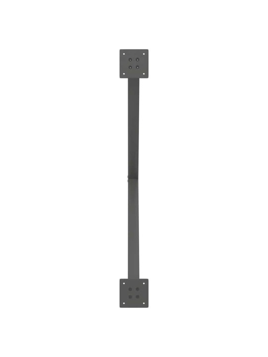 Ruokapöydän jalat x-muotoiset 2 kpl antrasiitti 90x(72-73) cm teräs