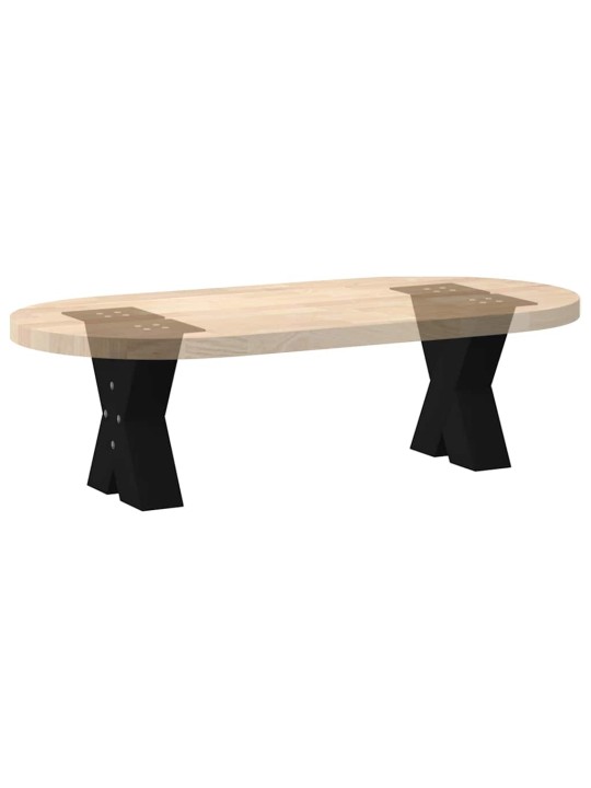Sohvapöydän jalat x-muotoiset 2 kpl musta 30x(30-31) cm teräs