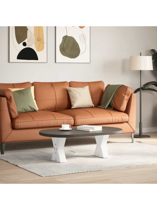 Sohvapöydän jalat x-muotoiset 2 kpl valkoinen 30x(30-31) cm teräs