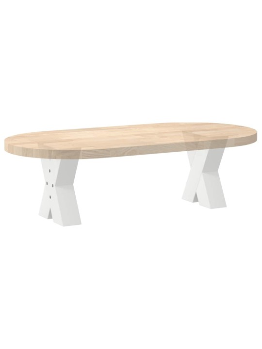 Sohvapöydän jalat x-muotoiset 2 kpl valkoinen 30x(30-31) cm teräs
