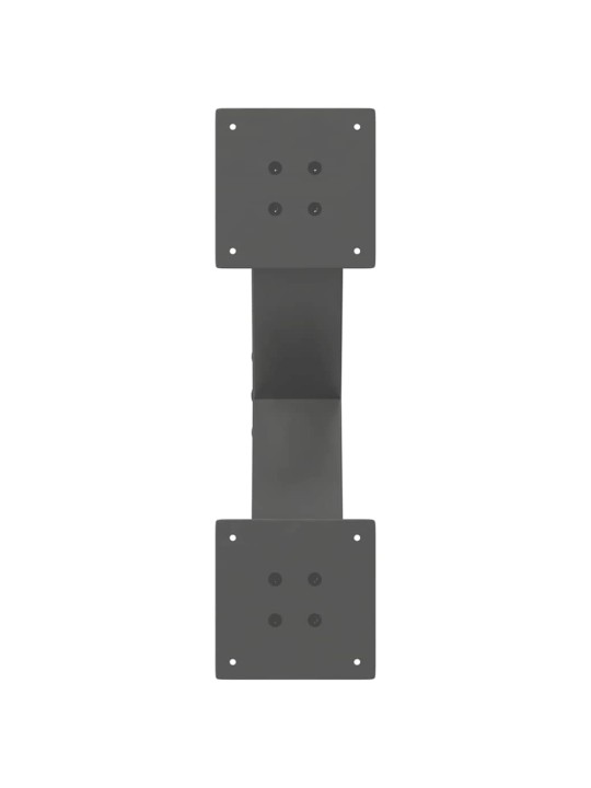 Sohvapöydän jalat x-muotoiset 2 kpl antrasiitti 50x(30-31) cm teräs