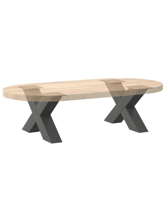 Sohvapöydän jalat x-muotoiset 2 kpl antrasiitti 50x(30-31) cm teräs