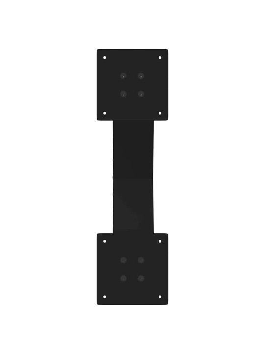 Sohvapöydän jalat x-muotoiset 2 kpl musta 60x(30-31) cm teräs