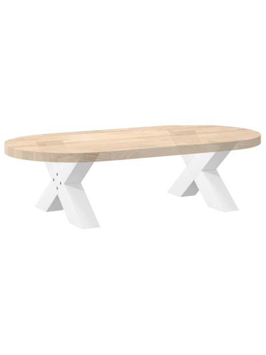 Sohvapöydän jalat x-muotoiset 2 kpl valkoinen 60x(30-31) cm teräs