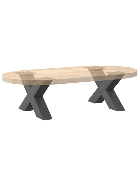 Sohvapöydän jalat x-muotoiset 2 kpl antrasiitti 60x(30-31) cm teräs