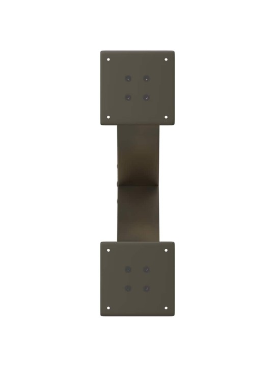 Sohvapöydän jalat x-muotoiset 2 kpl luonnonvärinen teräs 60x(30-31) cm teräs