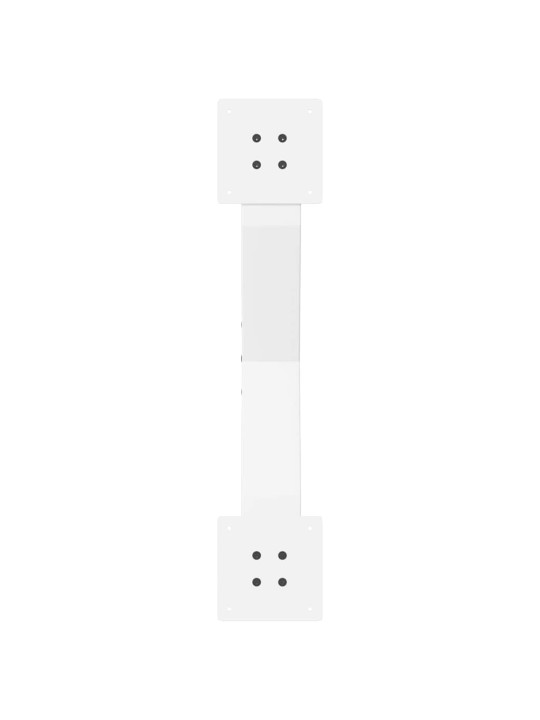Sohvapöydän jalat x-muotoiset 2 kpl valkoinen 70x(30-31) cm teräs