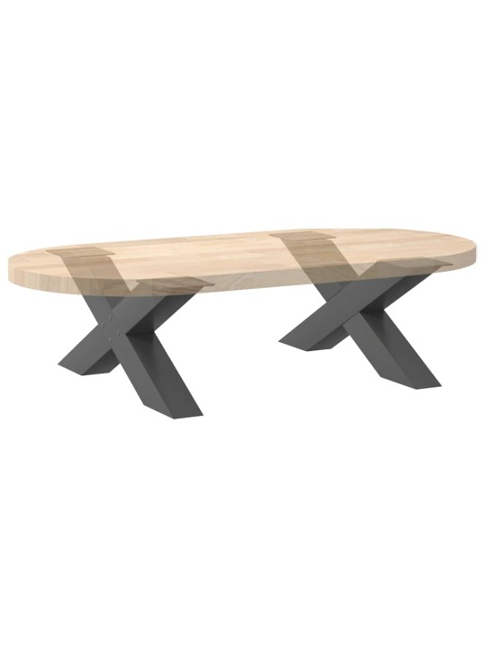 Sohvapöydän jalat x-muotoiset 2 kpl antrasiitti 70x(30-31) cm teräs