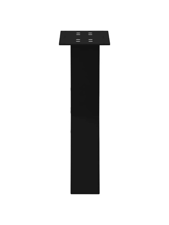 Sohvapöydän jalat x-muotoiset 2 kpl musta 28x(42-43) cm teräs