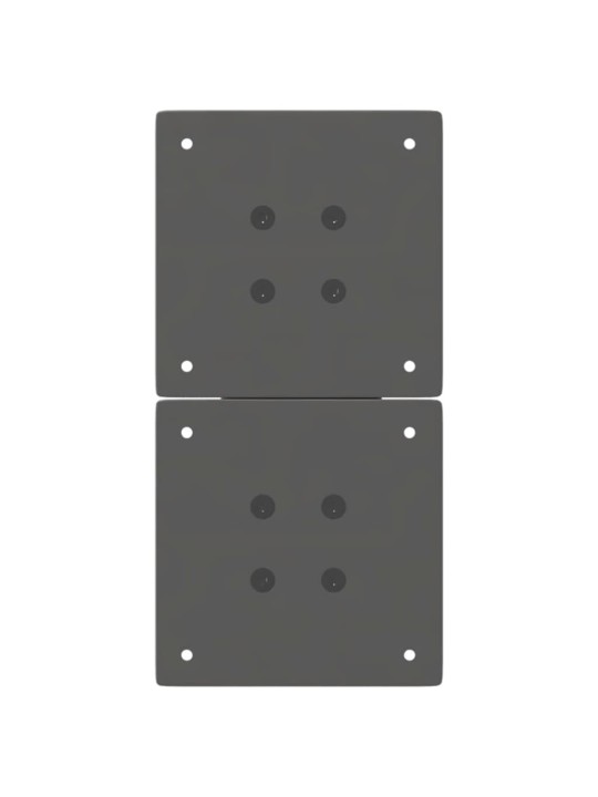 Sohvapöydän jalat x-muotoiset 2 kpl antrasiitti 28x(42-43) cm teräs