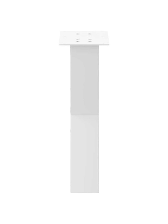 Sohvapöydän jalat x-muotoiset 2 kpl valkoinen 38x(42-43) cm teräs