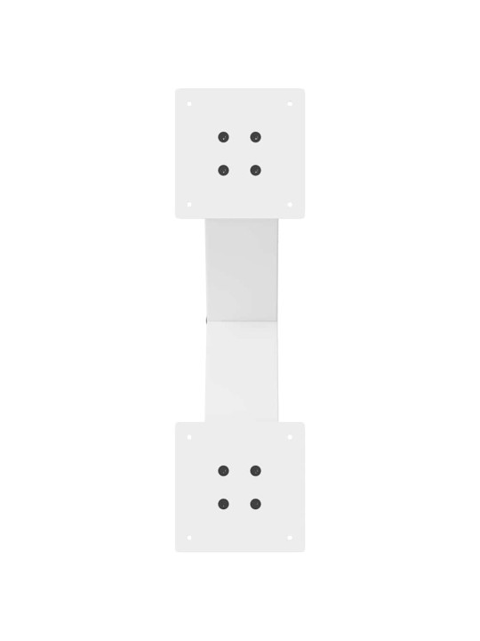 Sohvapöydän jalat x-muotoiset 2 kpl valkoinen 60x(42-43) cm teräs
