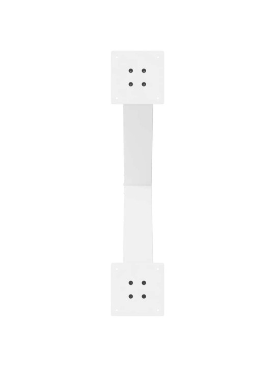 Ruokapöydän jalat x-muotoiset 2 kpl valkoinen 70x(72-73) cm teräs